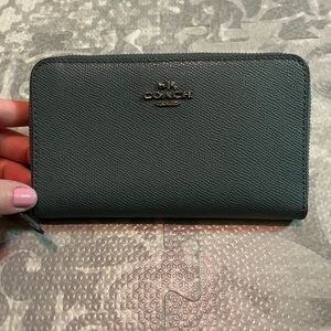 Coach medium zip around wallet
